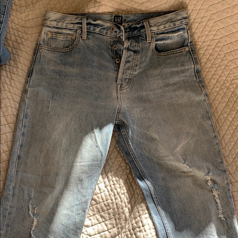 Straight crop gap jeans